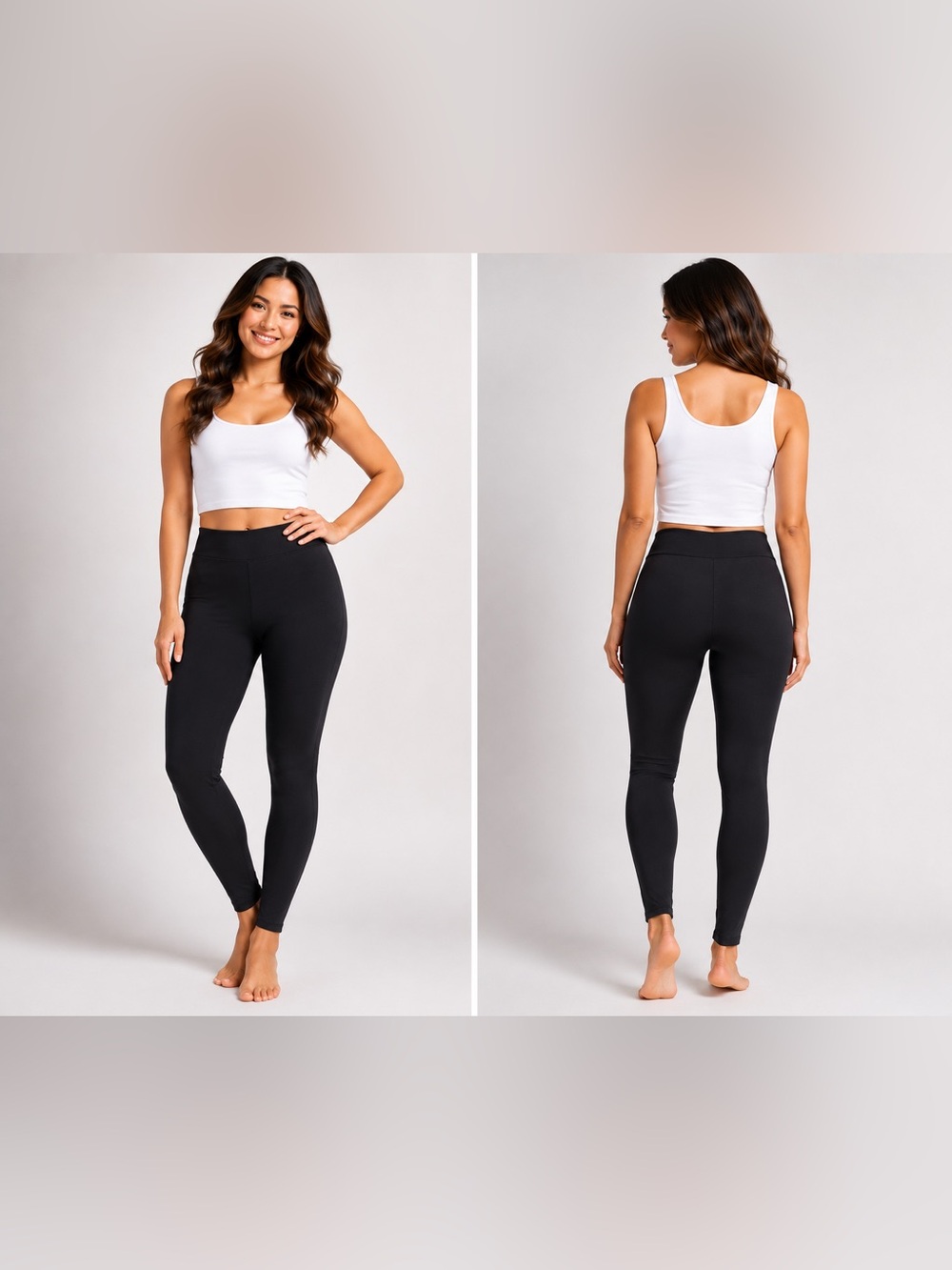 HUE not Leather just looks like it Leggings in Black LARGE